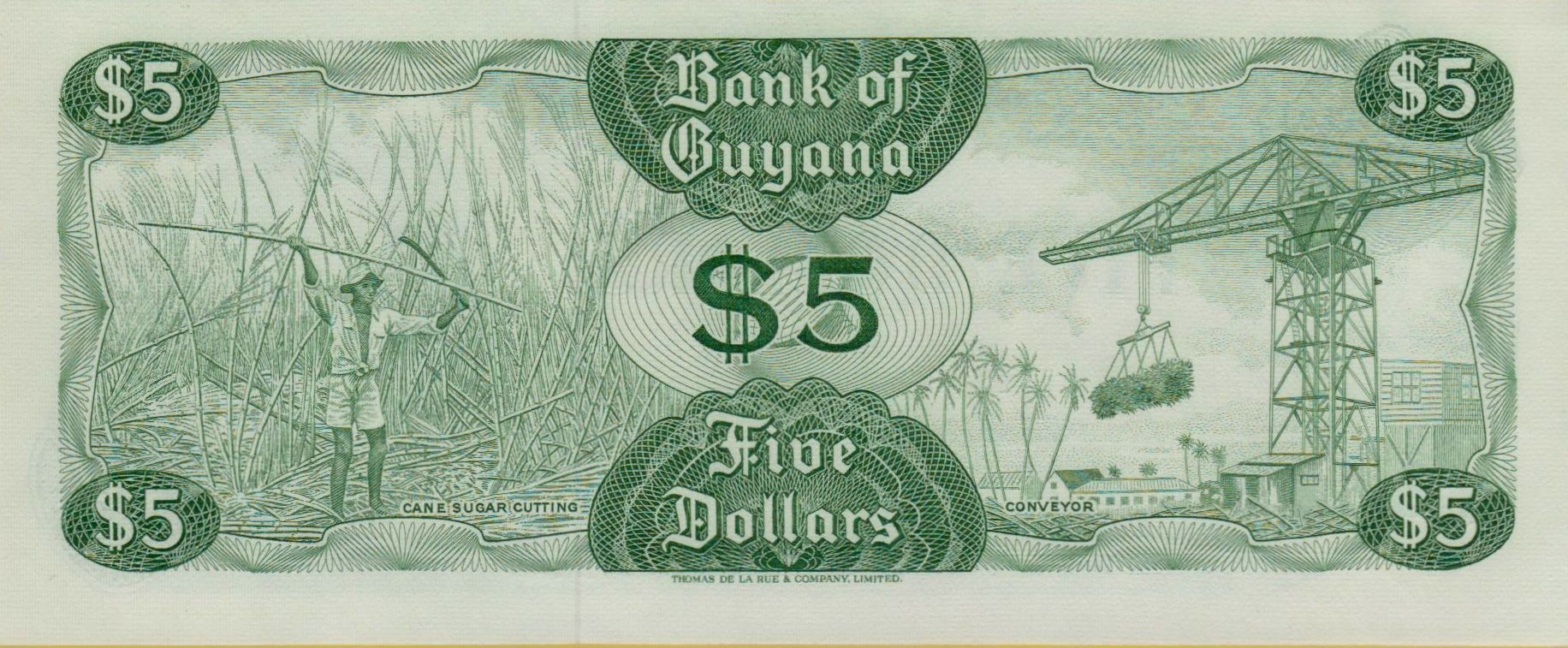 Guyana 5 1966 UNC P-22/e